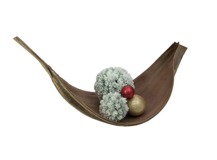 Europalms Pine ball, flocked, 30cm 