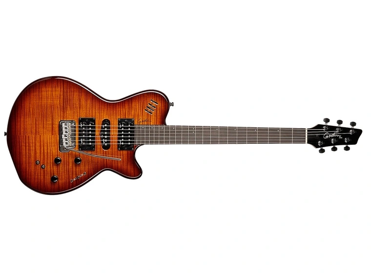 Godin xtSA Lightburst Flame Inkl. Gig Bag 