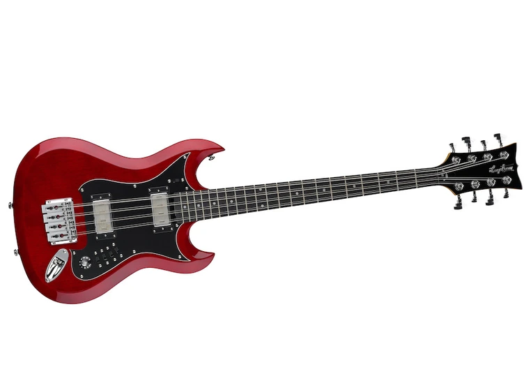 Hagstrøm H8II 8-stringed Bass Wild Cherry Transparent 