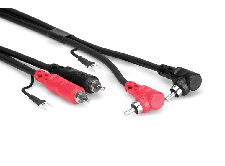 Hosa CRA203DJ dobbel  ph/vinklet ph, Ground Wire 3 m 