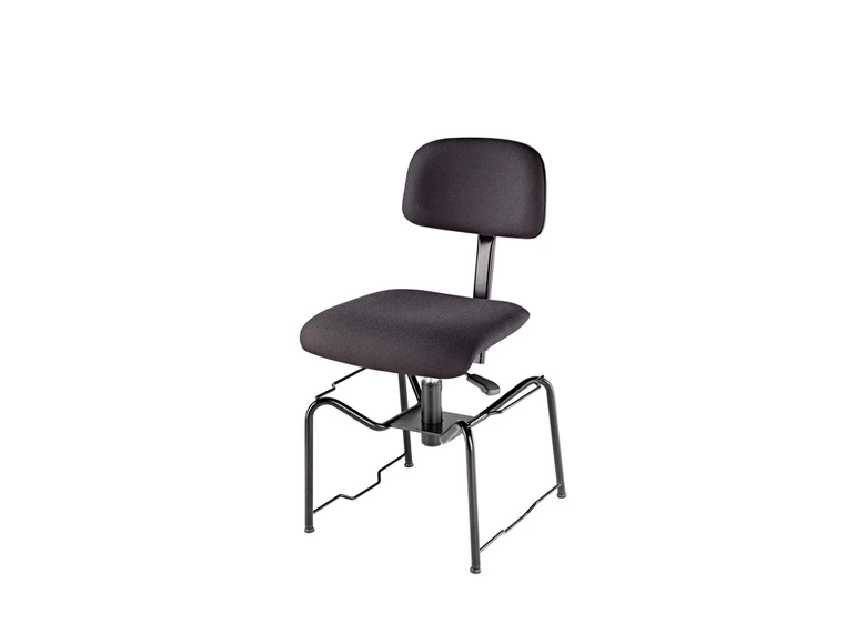 K&M 13440 Orkesterstol Sete i sort brannsikkert stoff 