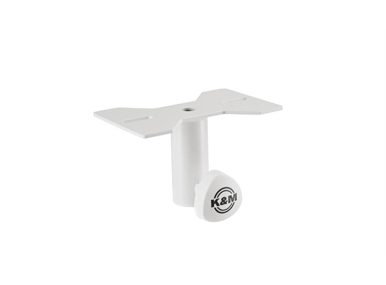 K&M 19580 Mounting adapter, Pure White Attachable to speakers, ø 35 mm Flange