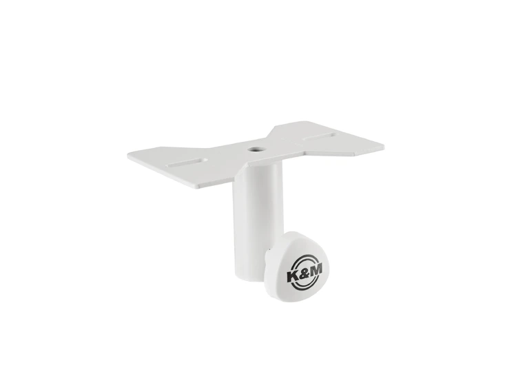 K&M 19580 Mounting adapter, Pure White Attachable to speakers, ø 35 mm Flange 