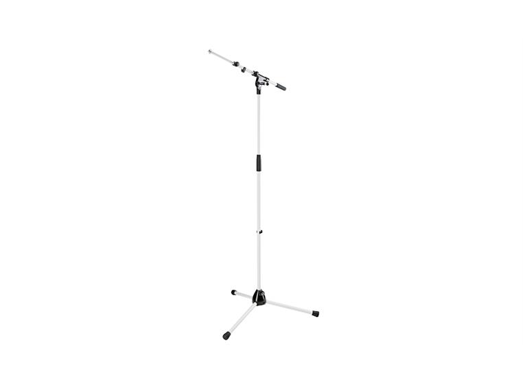 K&M 21090 Microphone stand, Pure White H: 900/1605mm, BL: 435/745mm