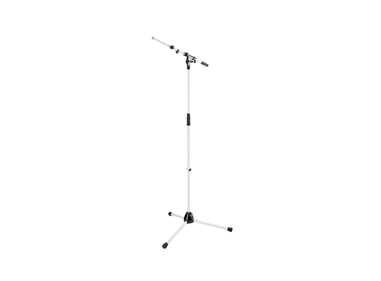 K&M 21090 Microphone stand, Pure White H: 900/1605mm, BL: 435/745mm 