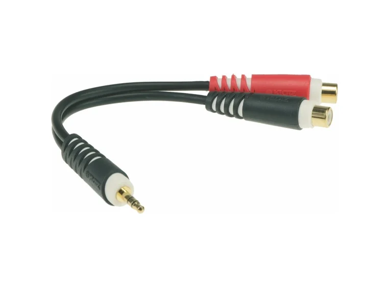 Klotz AYS-4 Y-Kabel Minijack Stereo han til 2x Phono RCA 0,2m 