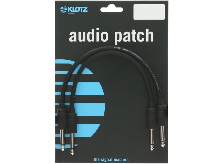 Klotz KPK0,3PPSW jack/jack mono 2 stk 0,3 m 