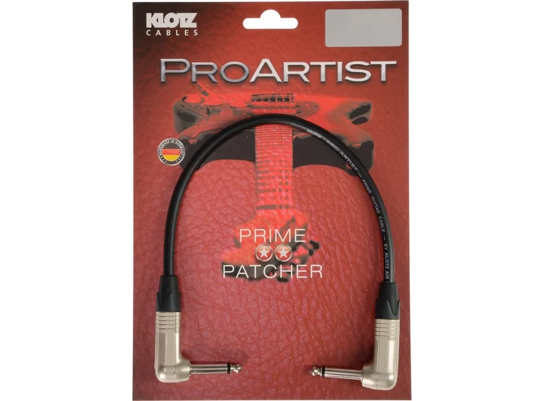 Klotz PRON003RR Pro Artist Ubalansert pedal patch m vinkel jack 30 cm 