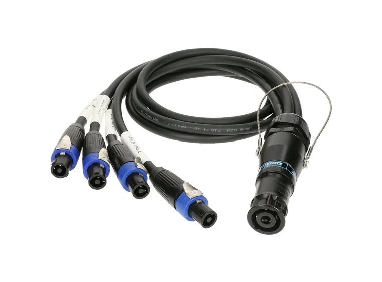 Klotz SAAT8MN4F TOP Speaker amp adapter SpeakON M/SpeakON F fanout 1 m 