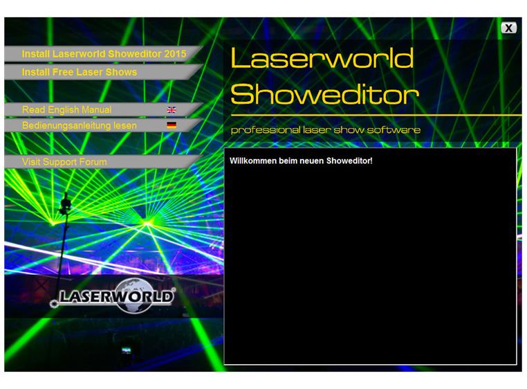 LASERWORLD Showeditor Set Lasershow Software