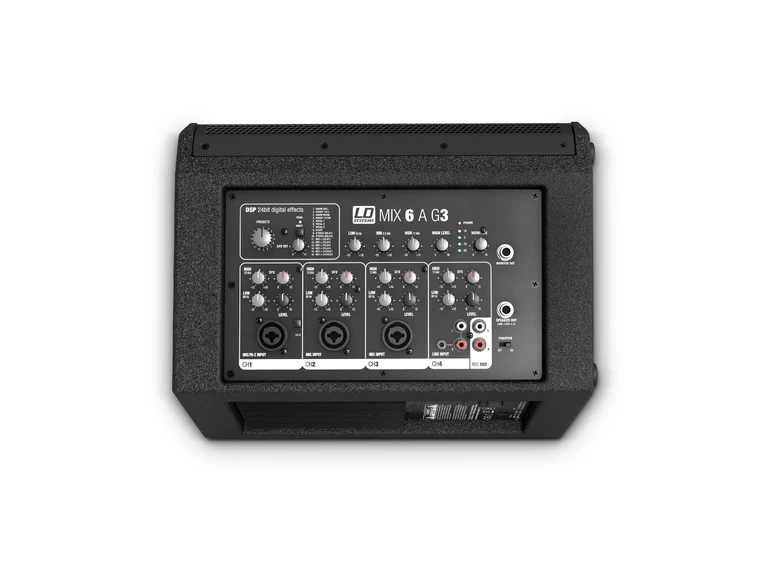 LD Systems MIX 6 A G3 Active 2-Way Speak Loudspeaker with Integrated 4-Channel Mi 