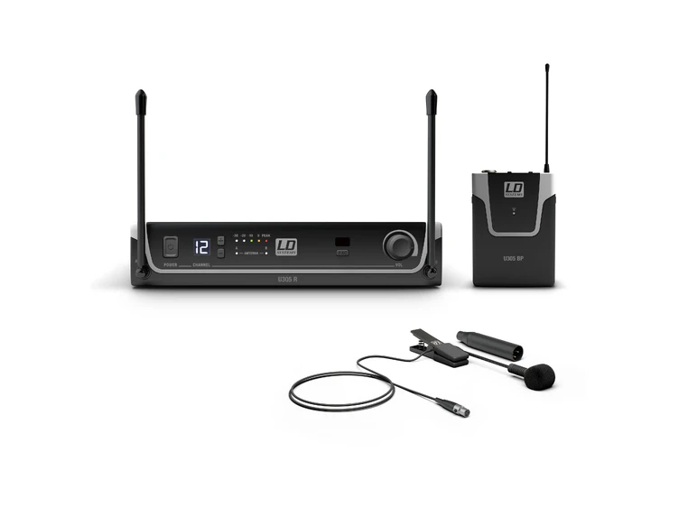 LD Systems U305 BPW Wireless Microphone System with Bodypack and Instrument Mic 