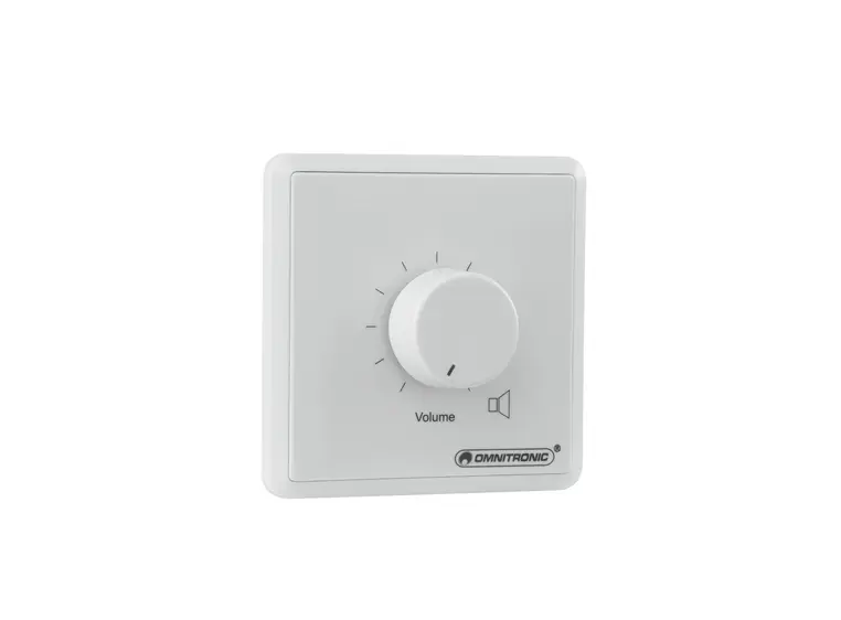 OMNITRONIC PA 30W mono Volume Controller, White 