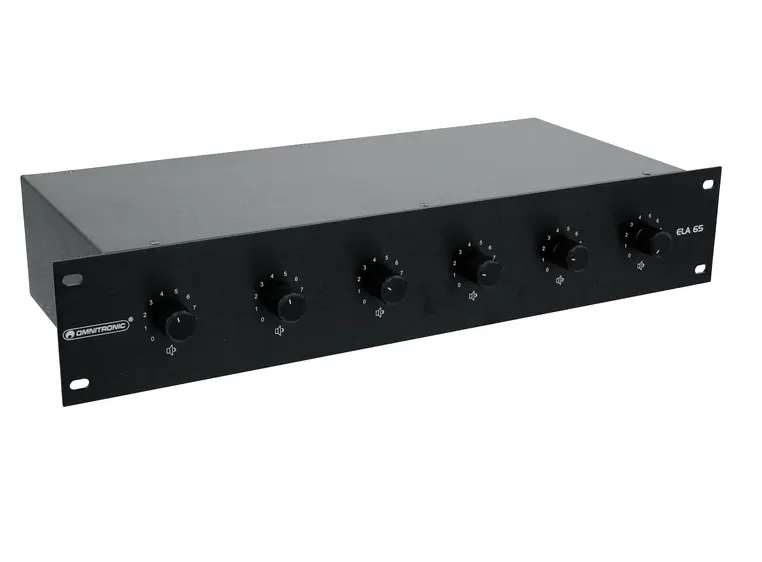 OMNITRONIC PA 6-Zone Satereo Vol-Cont30W bk 