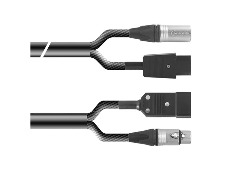 PROAUDIO TOUR66460L10BK Kombikabel, sort 10m, XLRf-XLRm 3p+ EURm/EURf 
