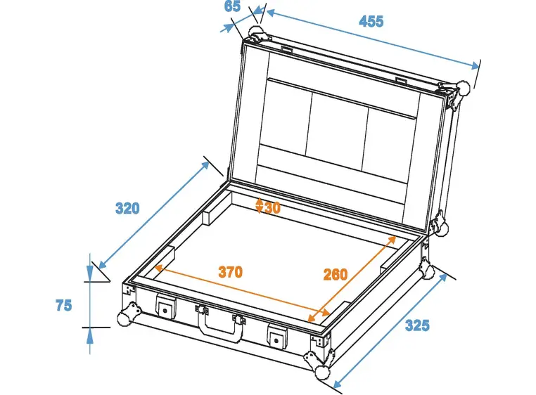 Roadinger Laptop case LC-15 maximum 370x255x30mm 