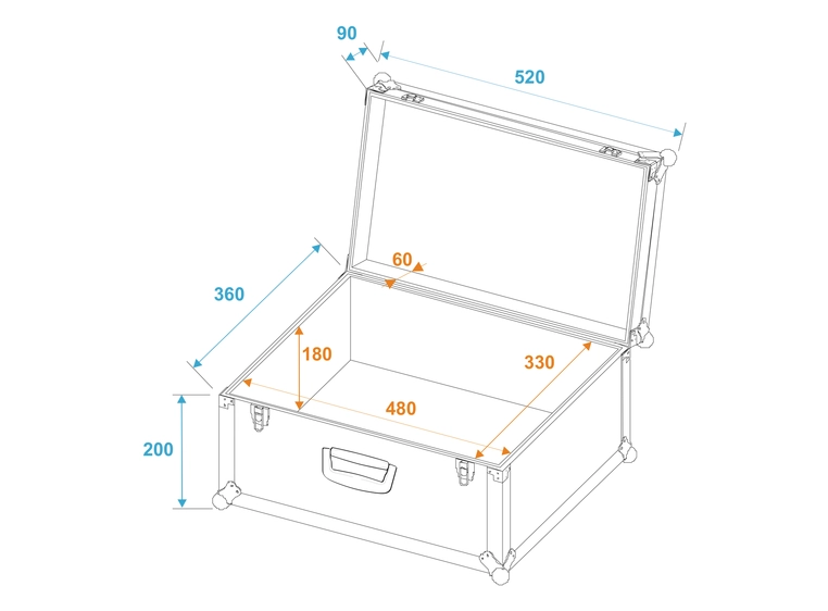Roadinger Universal Case Tour 52x36x29cm black 