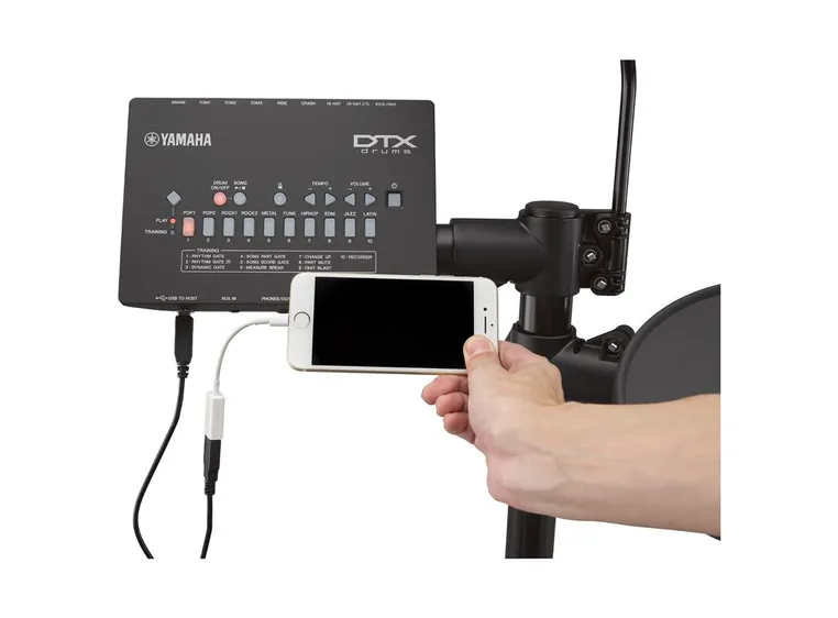 Yamaha DTX452K digitalt trommesett 10 trommesett, 10 opplæringsfunksjoner 