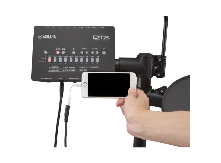 Yamaha DTX452K digitalt trommesett 10 trommesett, 10 opplæringsfunksjoner 