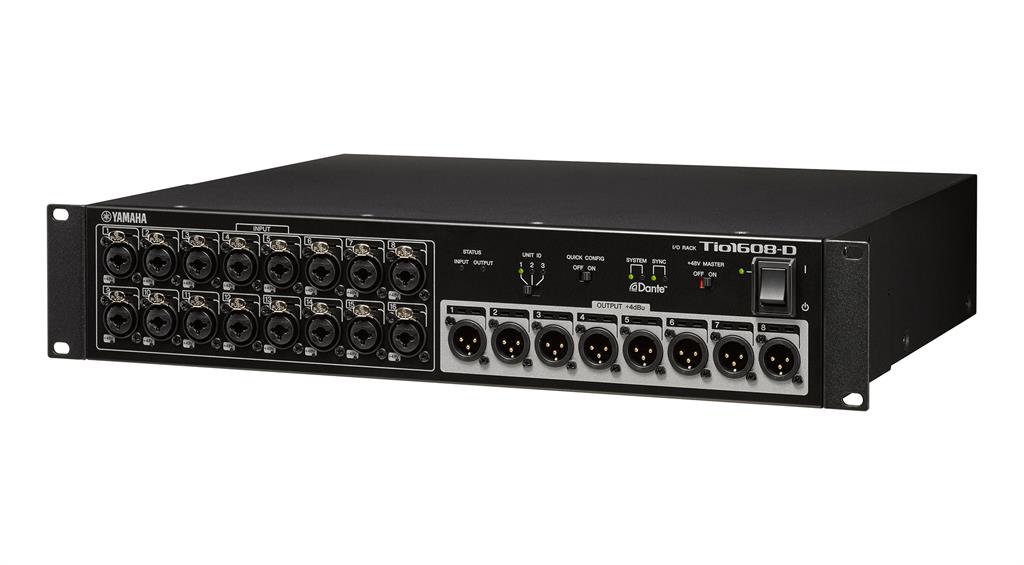 Yamaha TIO1608D Dante I/O stagebox, 19" rackmount Evenstad Musikk