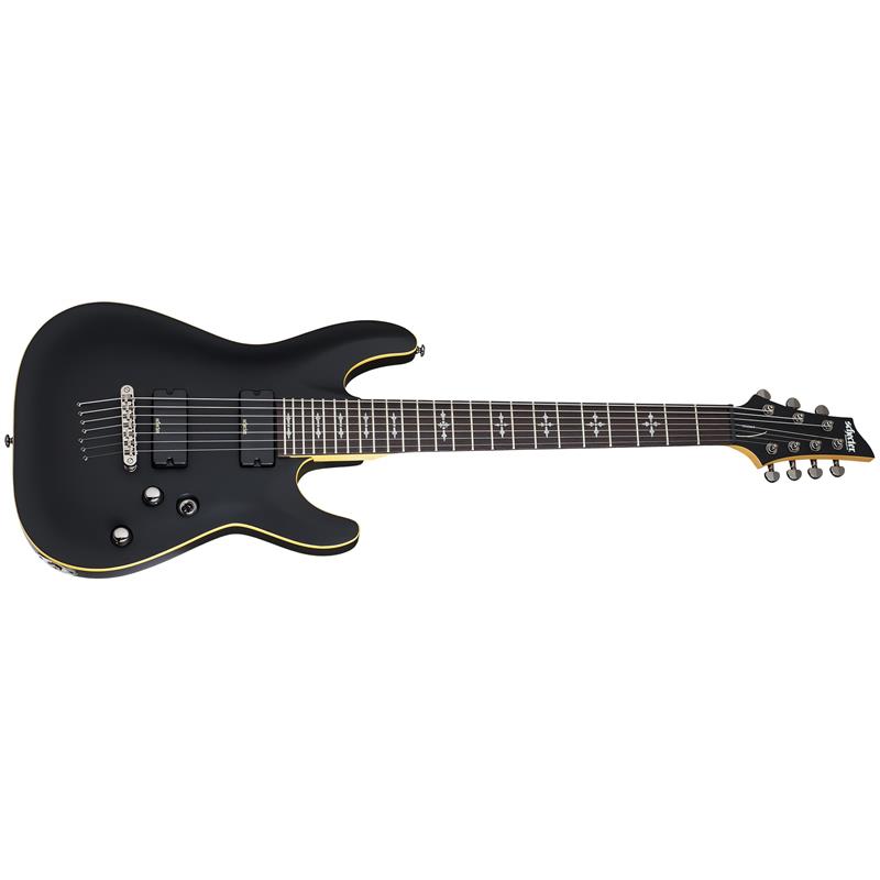 Schecter Demon-7 Aged Black Satin - Evenstad Musikk