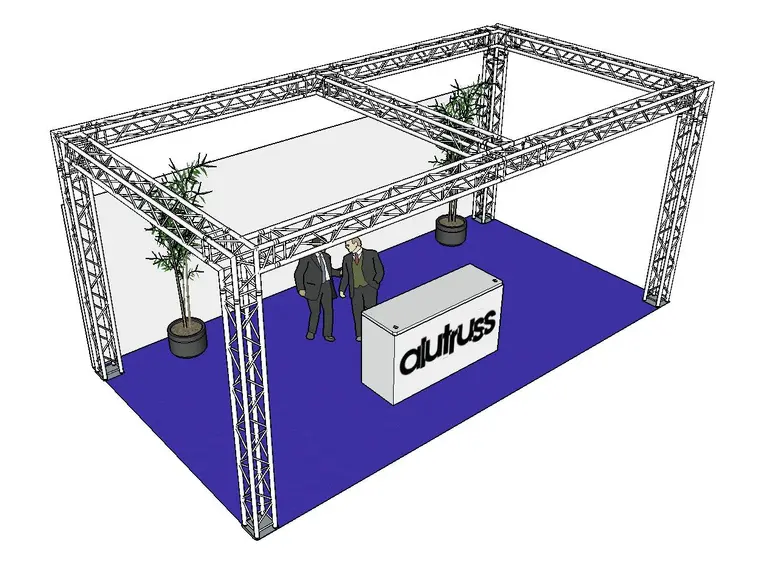 ALUTRUSS Truss set QUADLOCK 6082 Rectangle 7.71x4x3.5m (WxDxH) 