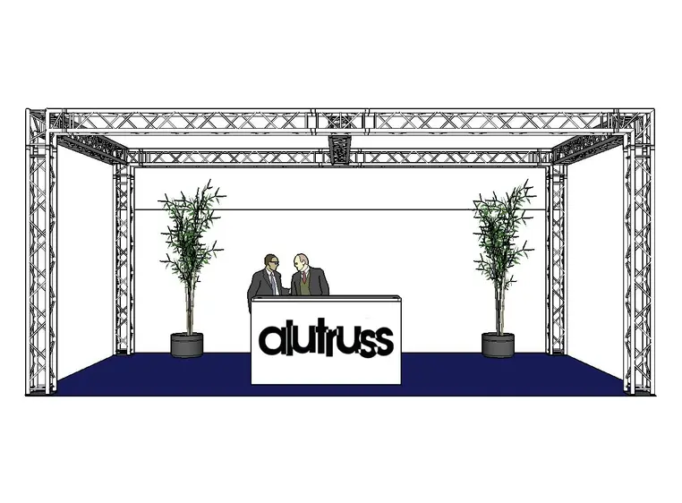 ALUTRUSS Truss set QUADLOCK 6082 Rectangle 7.71x4x3.5m (WxDxH) 