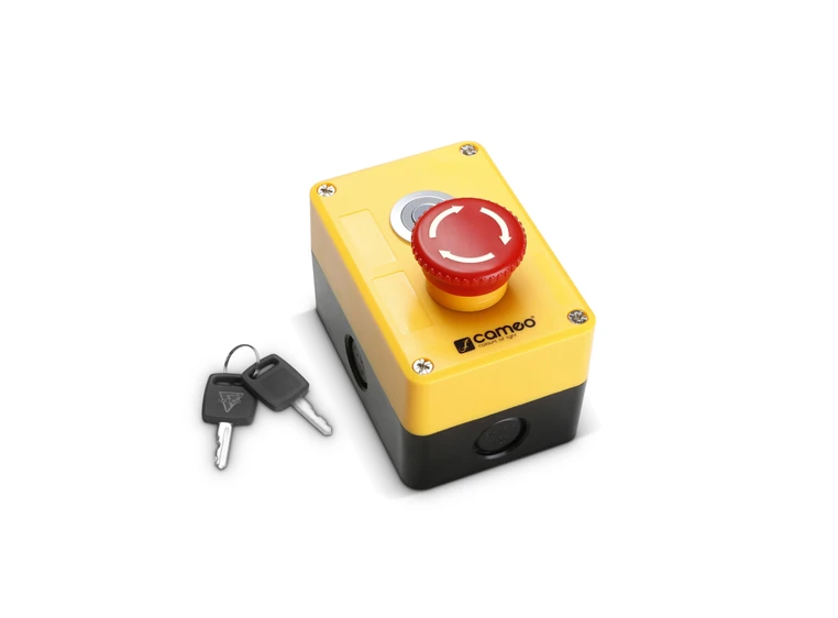 Cameo EKS XLR Emergency Stop Switch With Key Control 