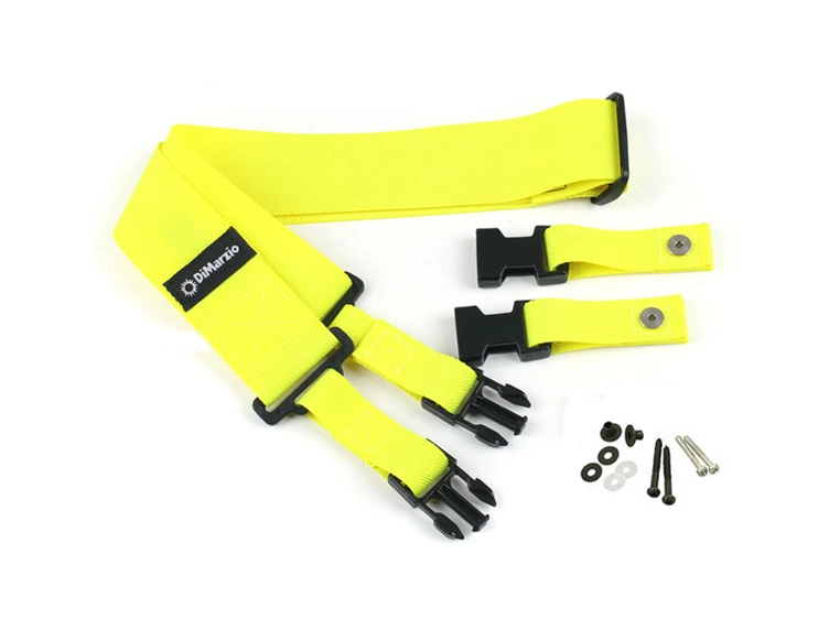 DIMARZIO DD2200Y 2" ClipLock Strap Neon Yellow 