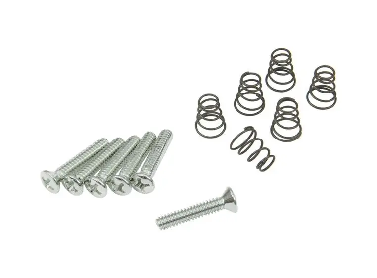DIMARZIO FH1311 Single Coil Mounting Hardware Kit Vintage Chrome 