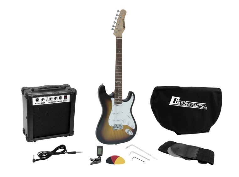 DIMAVERY EGS-1 Electric guitar set Sunburst 