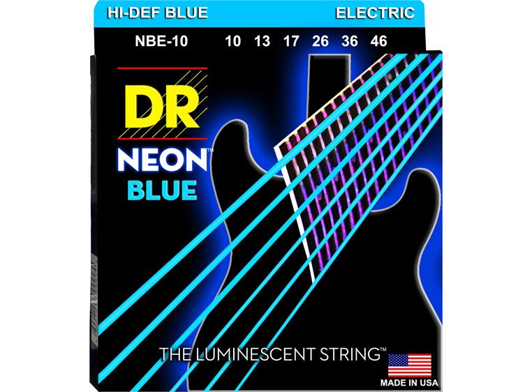 DR Strings NBE-10 Neon Blue (010-046) Medium