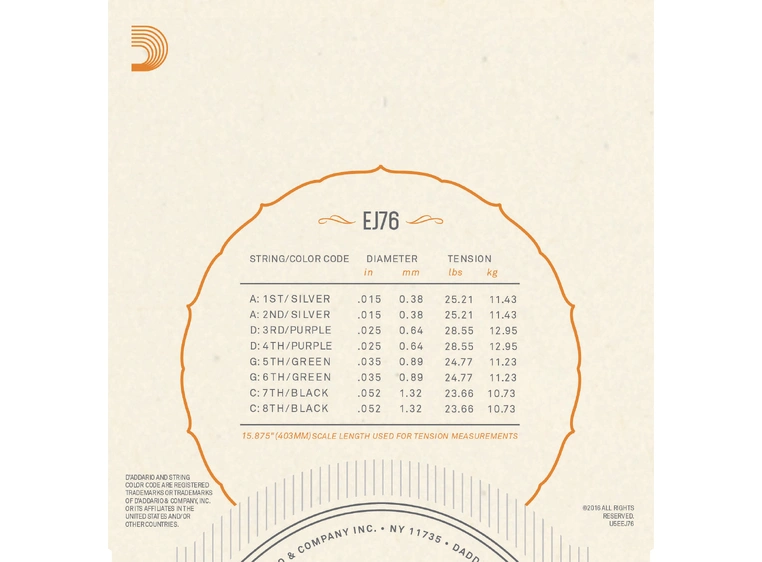 D'Addario EJ76 