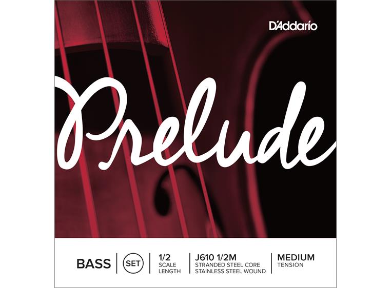 D'Addario J610 1/2M Bass Strings Prelude Set 1/2 Medium Tension