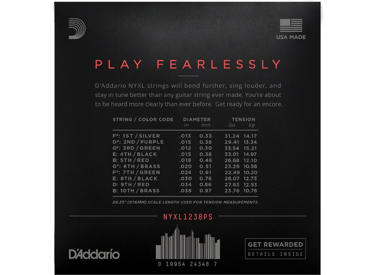 D'Addario NYXL1238PS (012-038) 