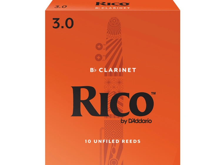 D'Addario RCA1030 Klarinett Flis Rico Bb Clarinet 3.0 10 Pack 