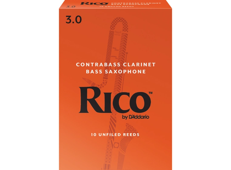 D'Addario RFA1030 Klarinett Flis 10 Pack Rico Contra Bass Clarinet/Bass Sax 3.0 