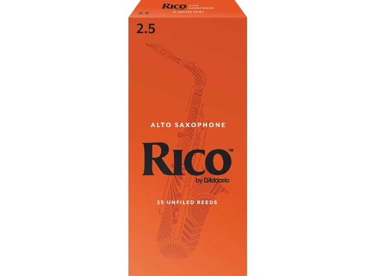 D'Addario RIA2525 Sopransaksofon Flis Rico Soprano Saxophone 2.5 25 Pack 