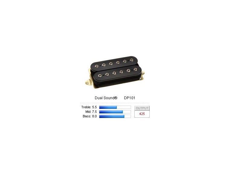DiMarzio DP101BK Pickup Humbucker Dual Sound Black 