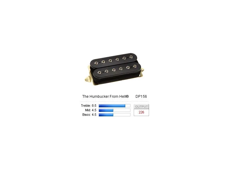 DiMarzio DP156FBK Pickup Humbucker From Hell F-Spaced Black 
