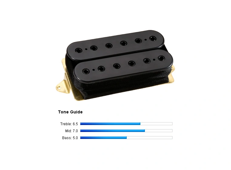 DiMarzio DP200FBK Pickup Humbucker Steve Morse/Bridge F-Spaced Black 