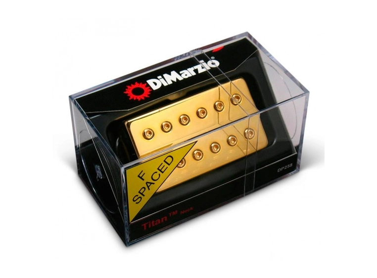 DiMarzio DP259FG+BK Pickup Humbucker Titan/Bridge F-spaced Gold+Black 
