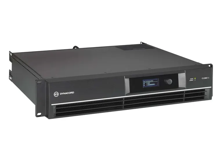 Dynacord C1300FDI Forsterker DSP 2x650W 4ohm 2U Inst. 2xLavOhm eller 1x70V 