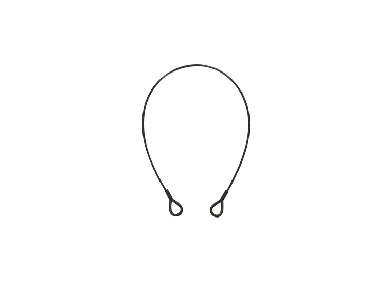 EUROLITE Steel Rope (SC) 600x3mm black with thimbles 