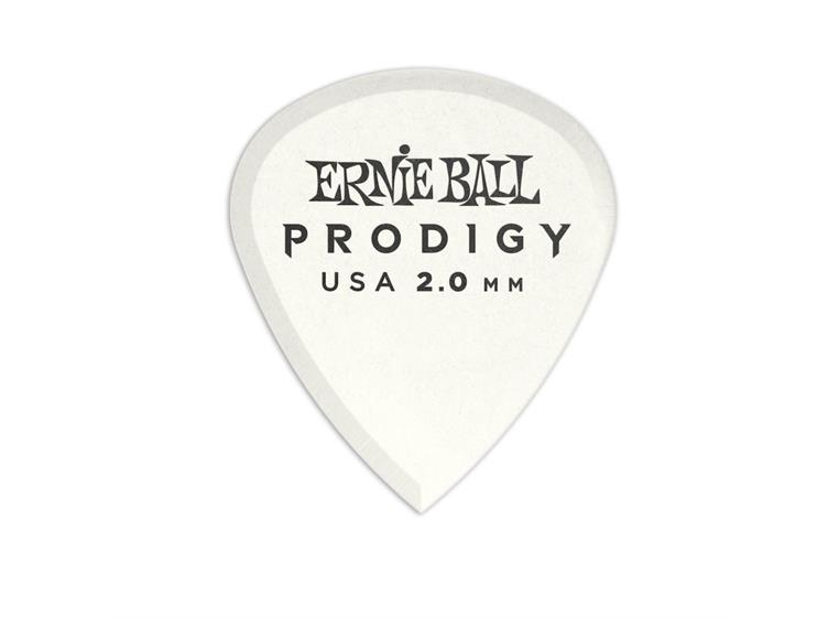 Ernie Ball EB-9203 Prodigy pick, white 3S,6PK High Perfromance Guitar Pick 2mm