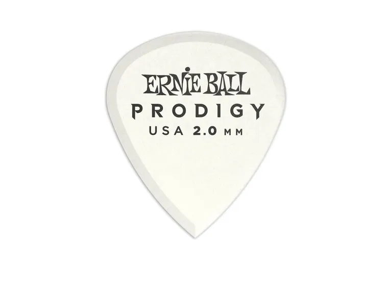 Ernie Ball EB-9203 Prodigy plekter white 3S,High Perfromance 2mm, 6-pakning 