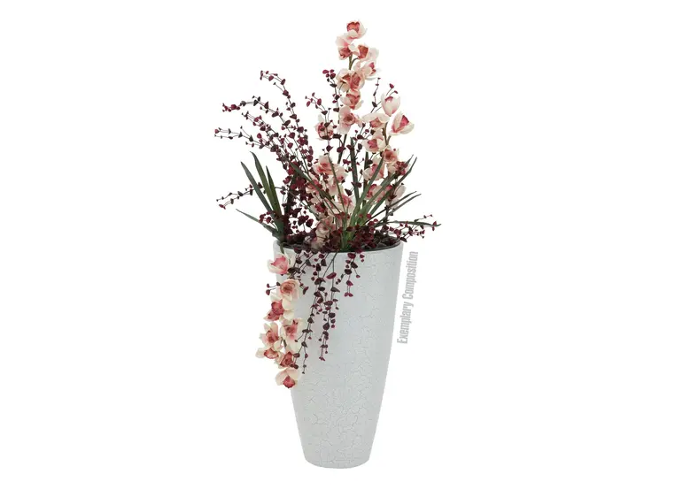 Europalms Cymbidium spray, white-pink 90cm 