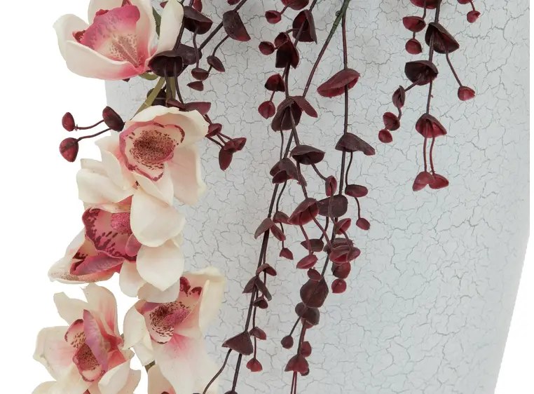 Europalms Cymbidium spray, white-pink 90cm 
