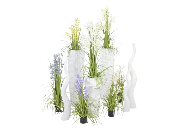 Europalms Design vase WAVE-125, white 