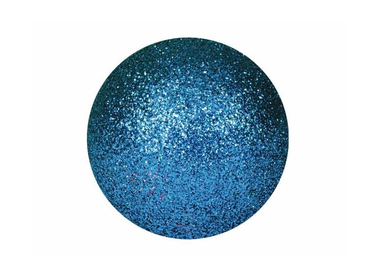 Europalms Julekule 3,5cm, Blå glitter 48x